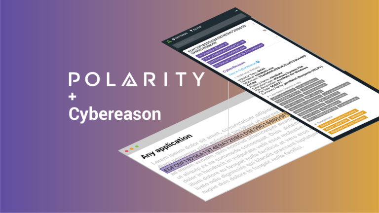 Get Immediate Awareness of Malware with the Polarity-Cybereason Integration