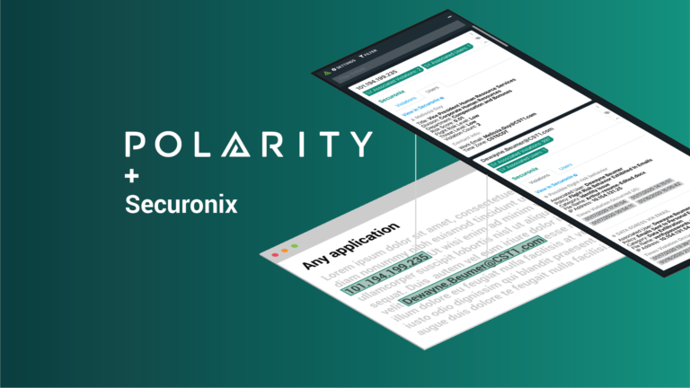 React Immediately to Insider Threats with the Polarity-Securonix Integration