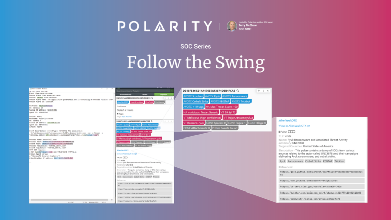 SOC Series: Follow the Swing