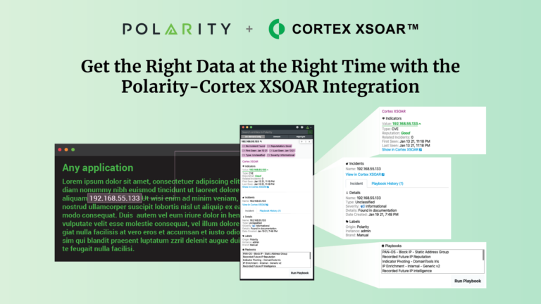 Get the Right Data at the Right Time with the Polarity-Cortex XSOAR Integration