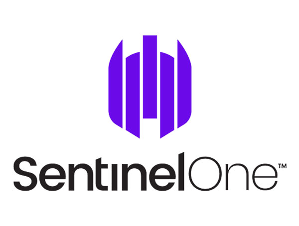 a purple and black logo for sentinelone