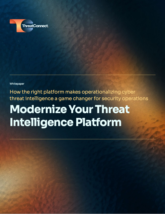 Modernize Your Threat Intelligence Platform white paper thumbnail