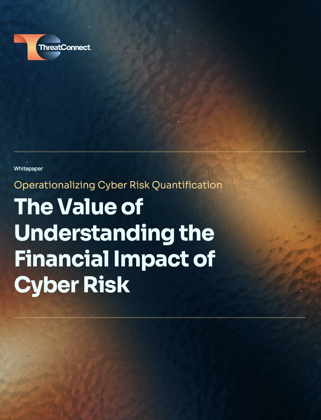 a whitepaper titled the value of understanding the financial impact of cyber risk