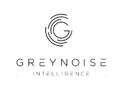 a black and white logo for greynoise intelligence