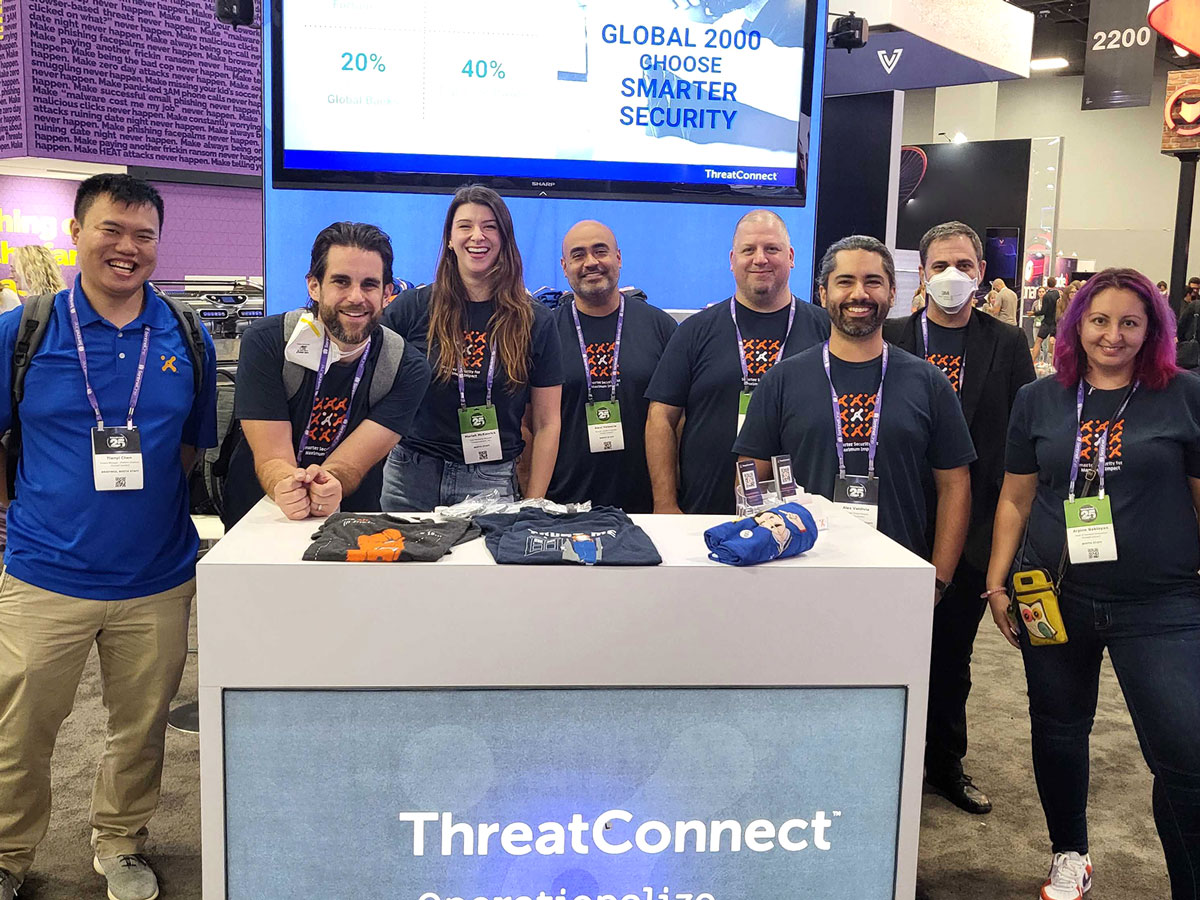 ThreatConnect team at a tradeshow
