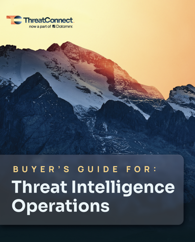 Buyer’s Guide for Threat Intelligence Operations