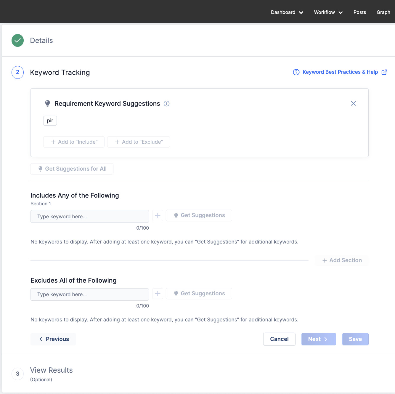 ThreatConnect Intelligence Requirements keywords in Threat Intelligence Platform