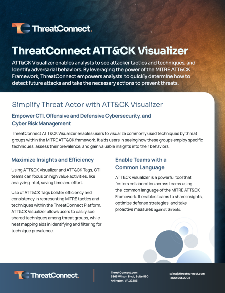 ThreatConnect ATT&CK Visualizer
