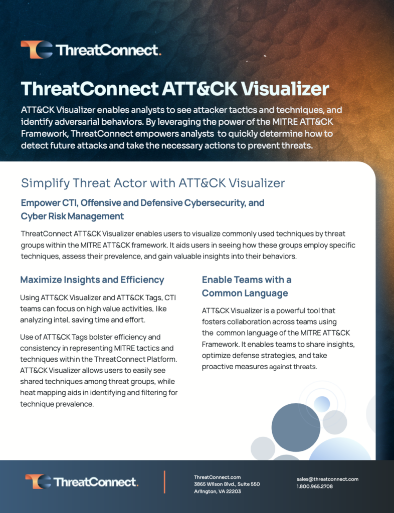 ThreatConnect ATT&CK Visualizer | Resources | ThreatConnect