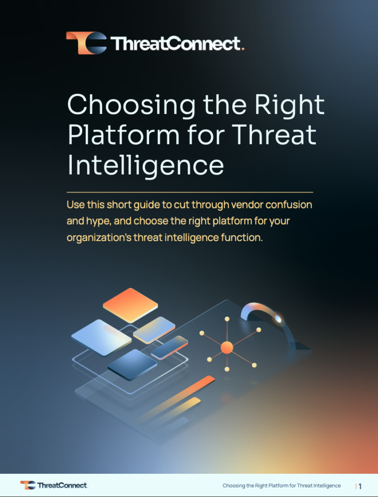 Choosing the Right Platform for Threat Intelligence E-Book