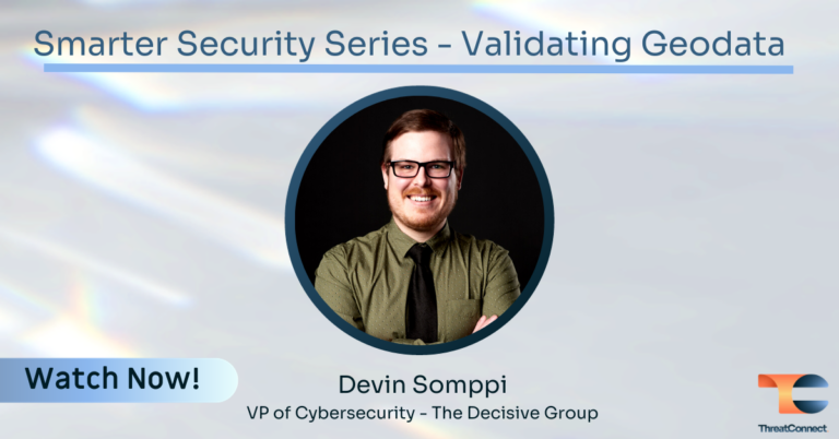 Smarter Security Series – Validating Geodata