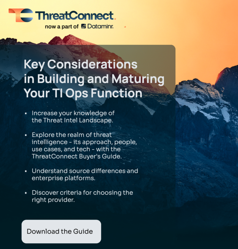 Empower The ThreatConnect Buyer’s Guide for Threat Intelligence Operations