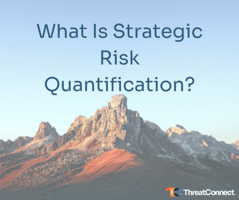 What Is Strategic Risk Quantification?
