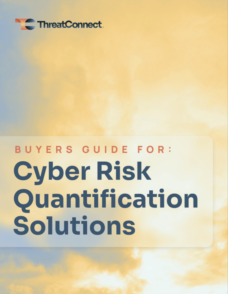 Buyer’s Guide for Cyber Risk Quantification Solutions