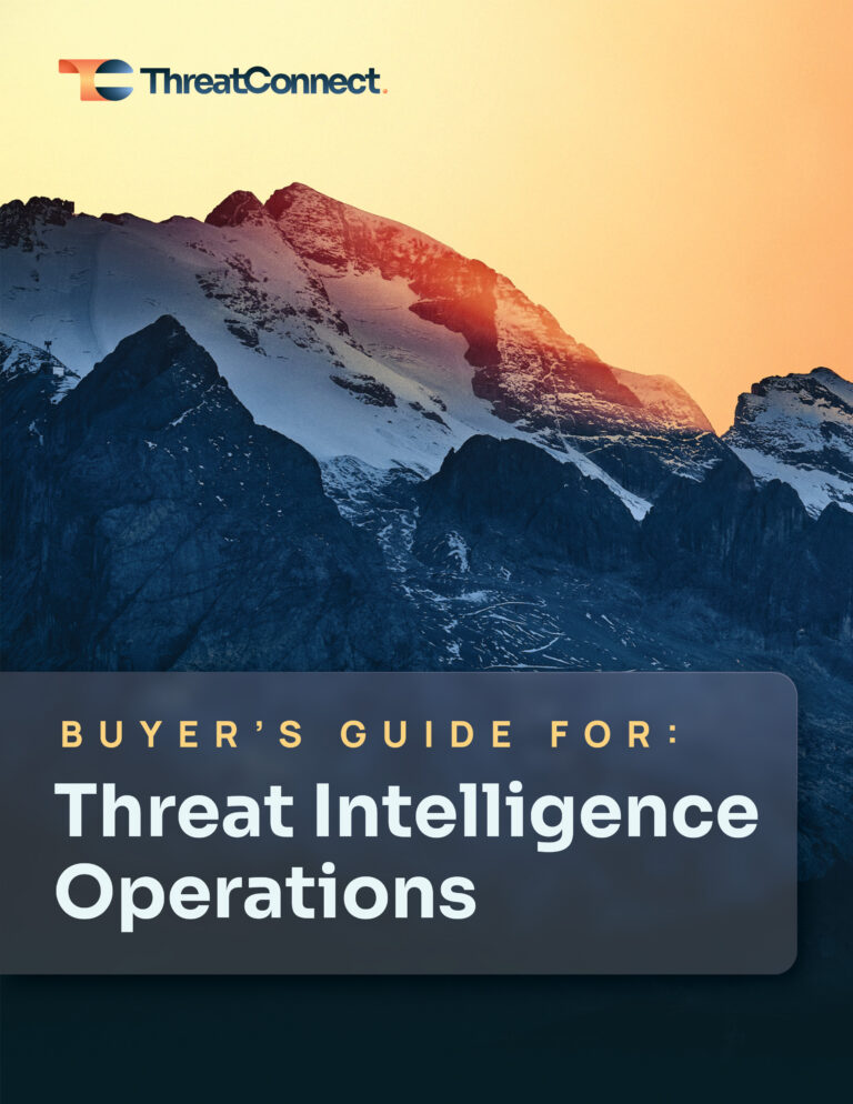 Buyer’s Guide for Threat Intelligence Operations