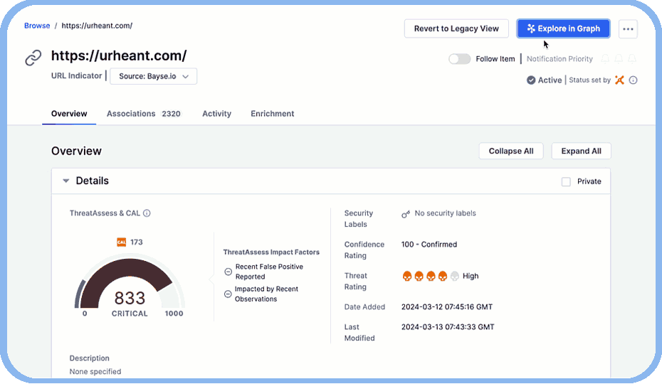 enriching threat intel using the ThreatConnect community