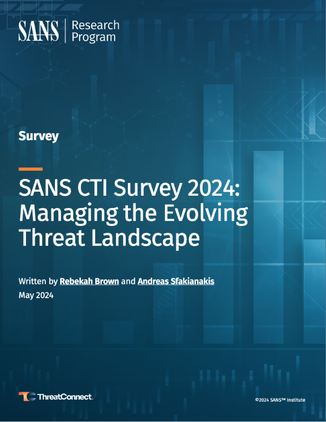 SANS CTI Survey 2024: Managing the Evolving Threat Landscape