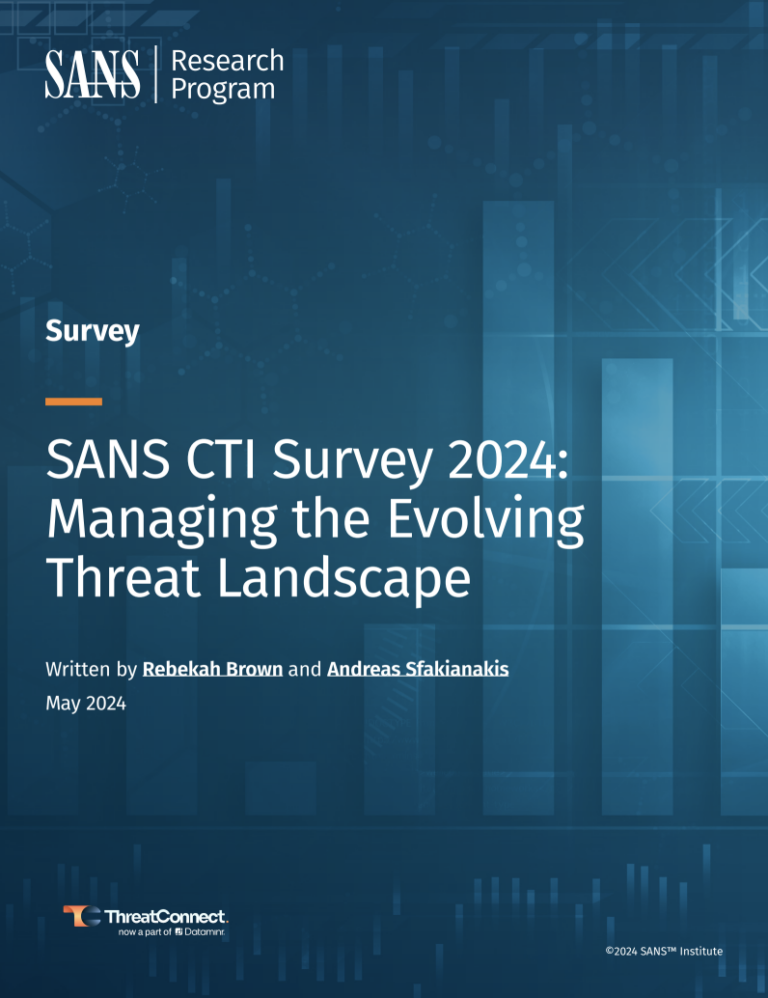 SANS CTI Survey 2024: Managing the Evolving Threat Landscape