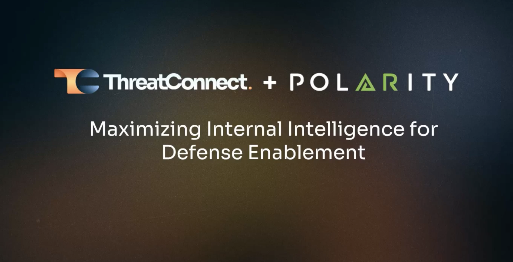 Maximizing Internal Intelligence for Defense Enablement on-demand webinar