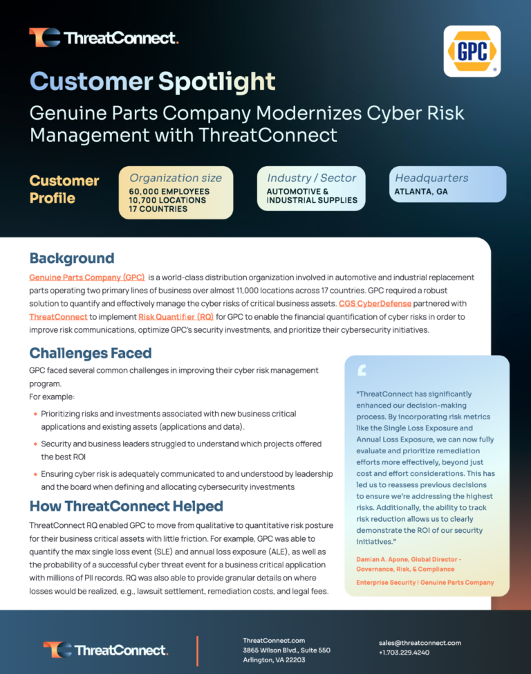 Discover How Genuine Parts Company Transformed Their Cyber Risk Strategy