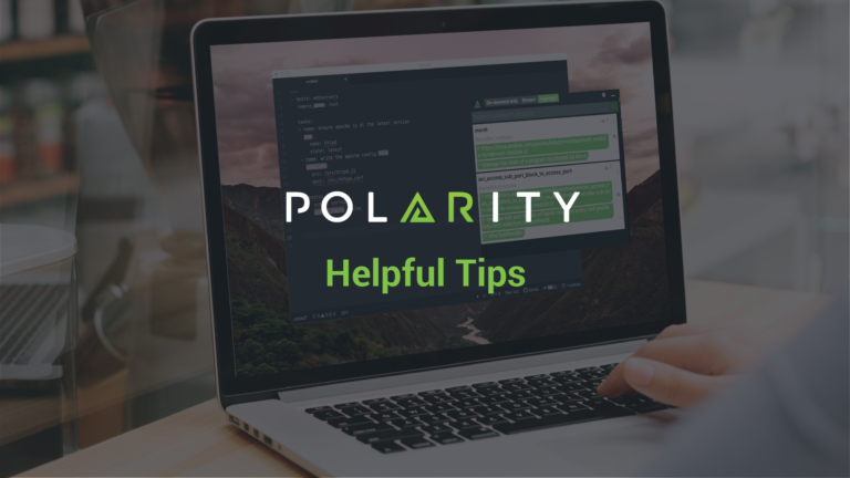 Polarity Reference Channels: Ansible Modules