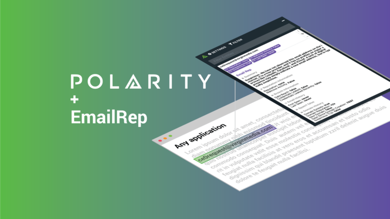 Detect Phishing Attempts Instantaneously with the Polarity-EmailRep Integration
