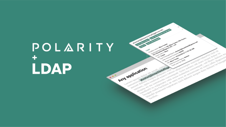 Leveraging LDAP with Polarity