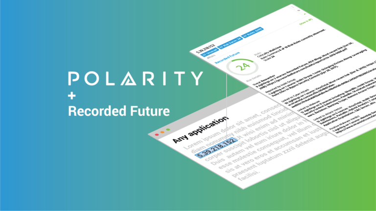 Get Instantaneous Awareness of Threat Intelligence with the Polarity-Recorded Future Integration