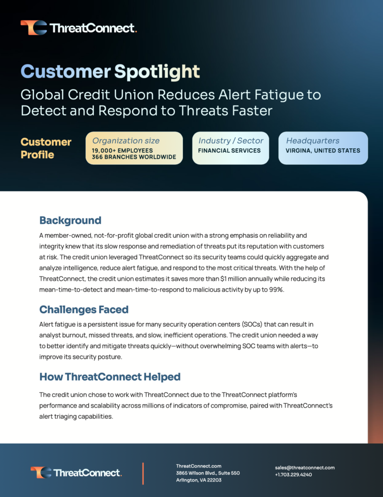 Global Credit Union Reduces Alert Fatigue to Detect and Respond to Threats Faster
