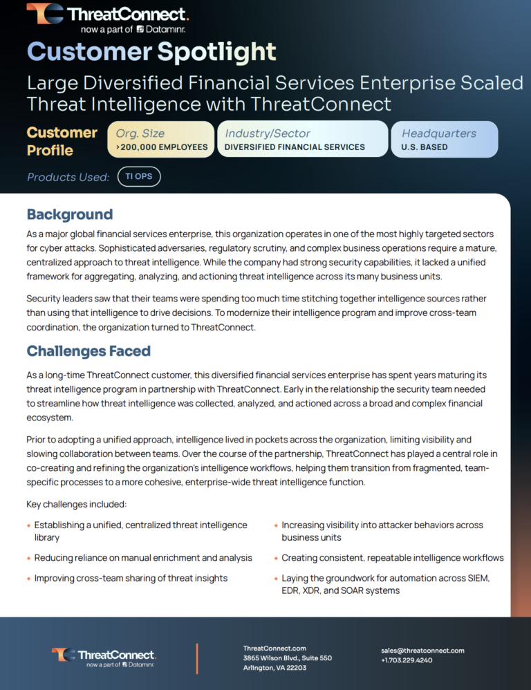 From Pockets of Intel to Enterprise-Wide Defense: Modernizing Threat Intel in Financial Services