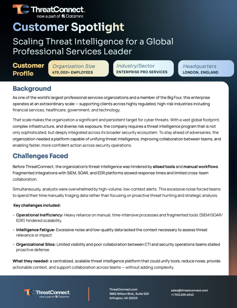 How a Big Four Firm Set the Standard for Unified Security Operations